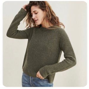 Jenni Kanye Cashmere Fisherman Sweater NWT